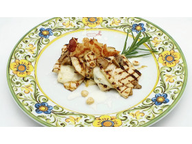 millefoglie di pollo guanciale e porcini