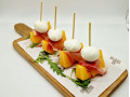 Bocconcini, Parma e melone Cantalupo